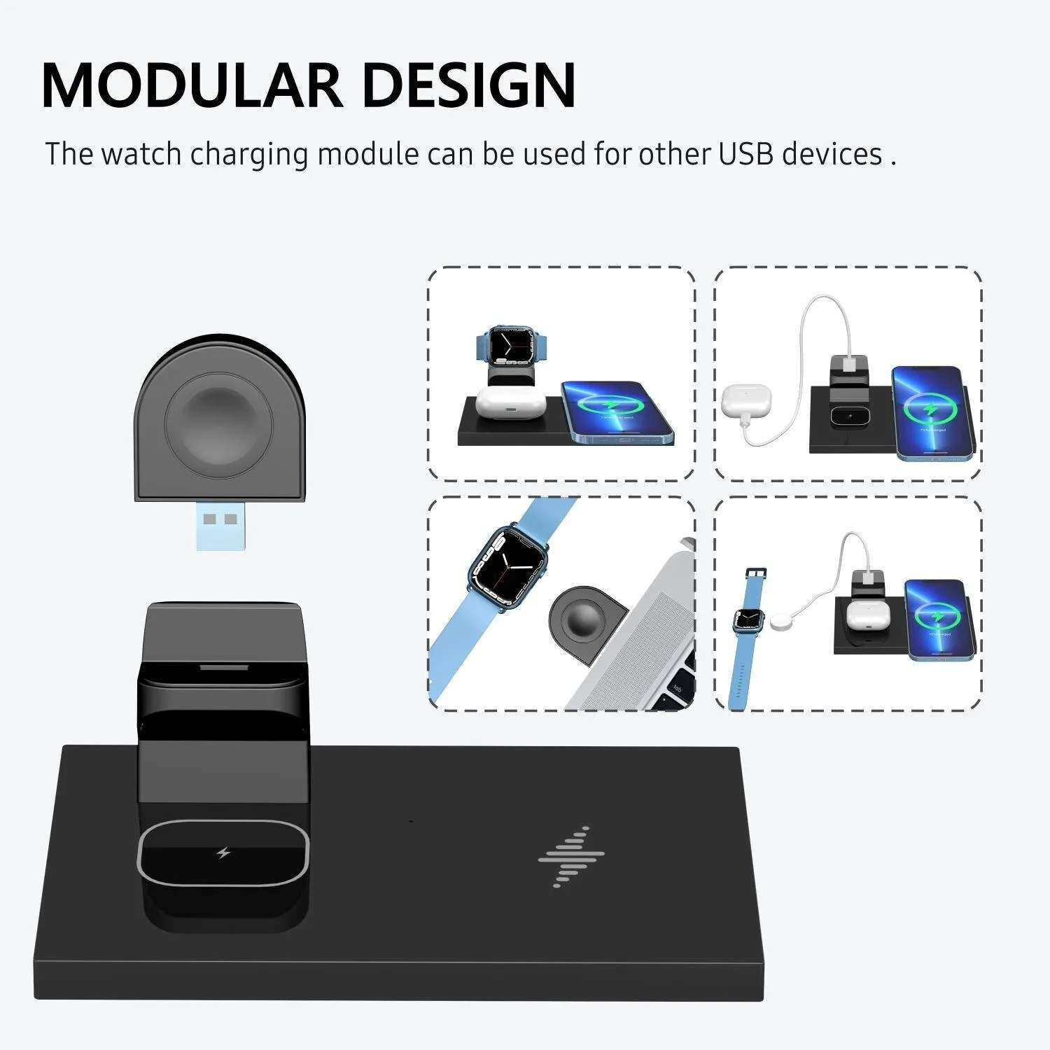 Crinis 3-in-1 Wireless Charging Station