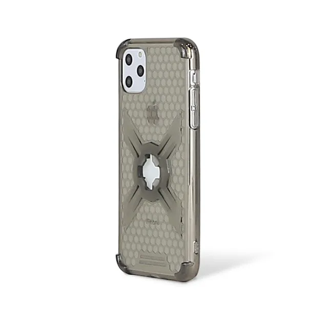 Cube-Intuitive iPhone 11 Pro Max/XS Max X-Guard, Clear Grey Bones Infinity mount Cover. (MA17-0018)