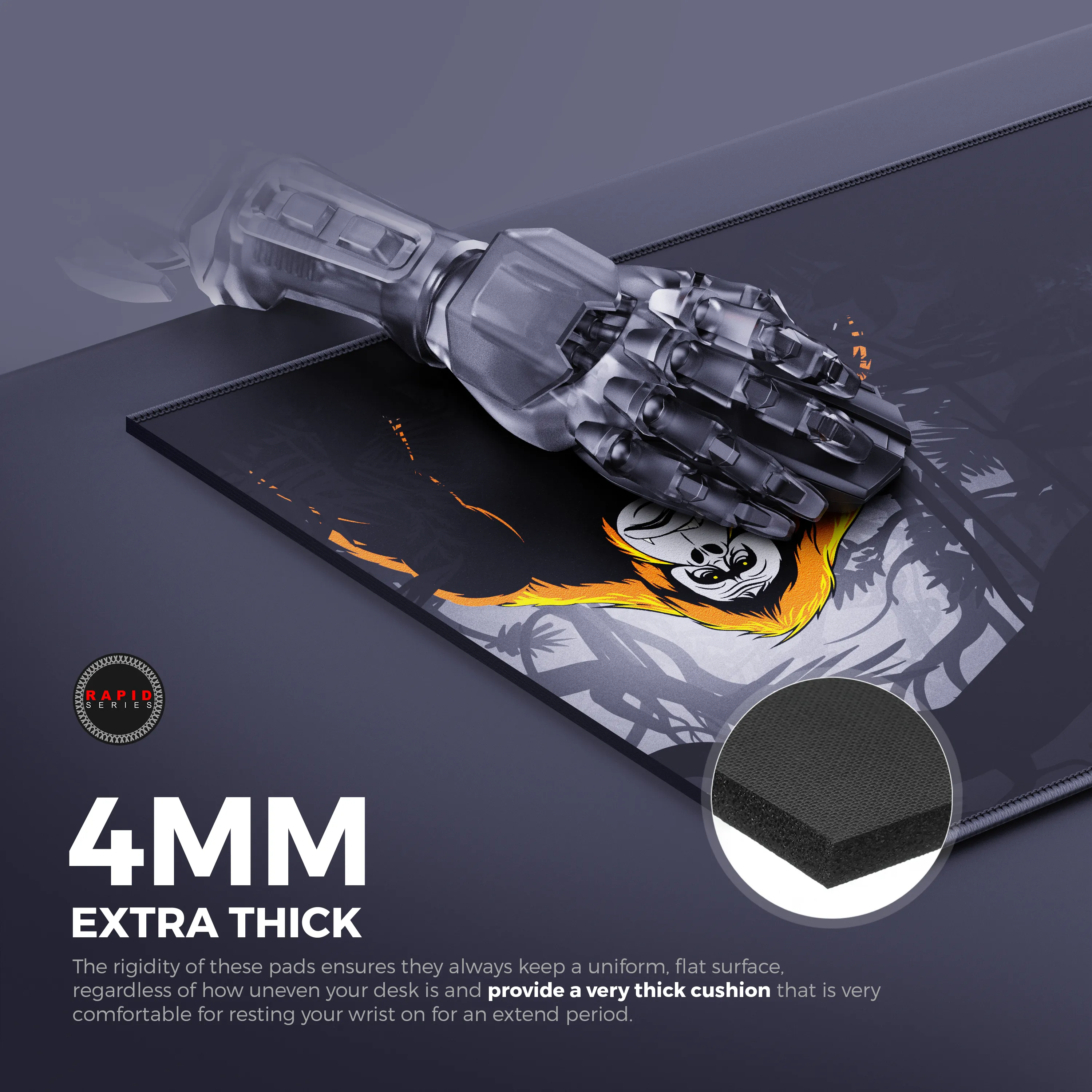 CYBEART ORANGUTAN GAMING MOUSE PAD RAPID SERIES 450 MM (L)