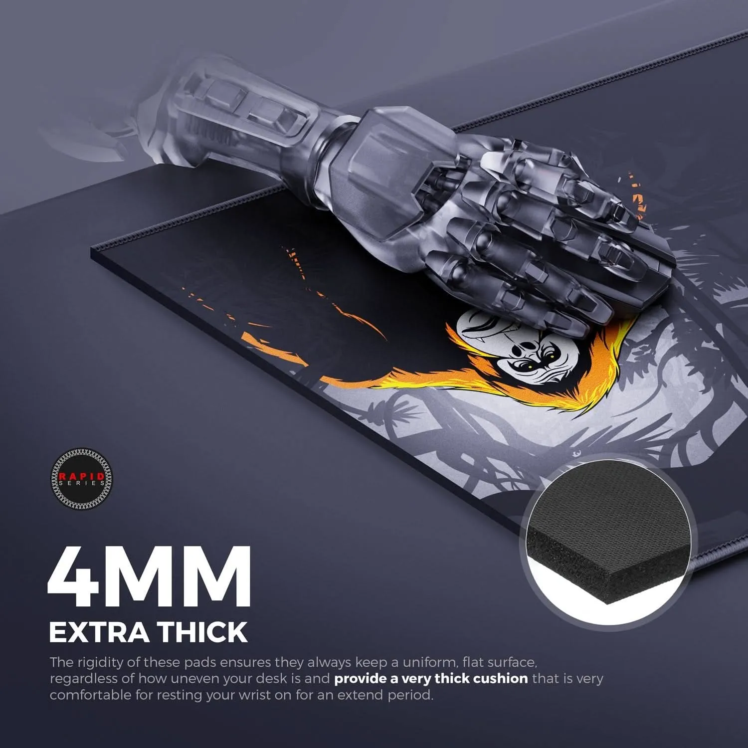 CYBEART ORANGUTAN GAMING MOUSE PAD RAPID SERIES 450 MM (L)