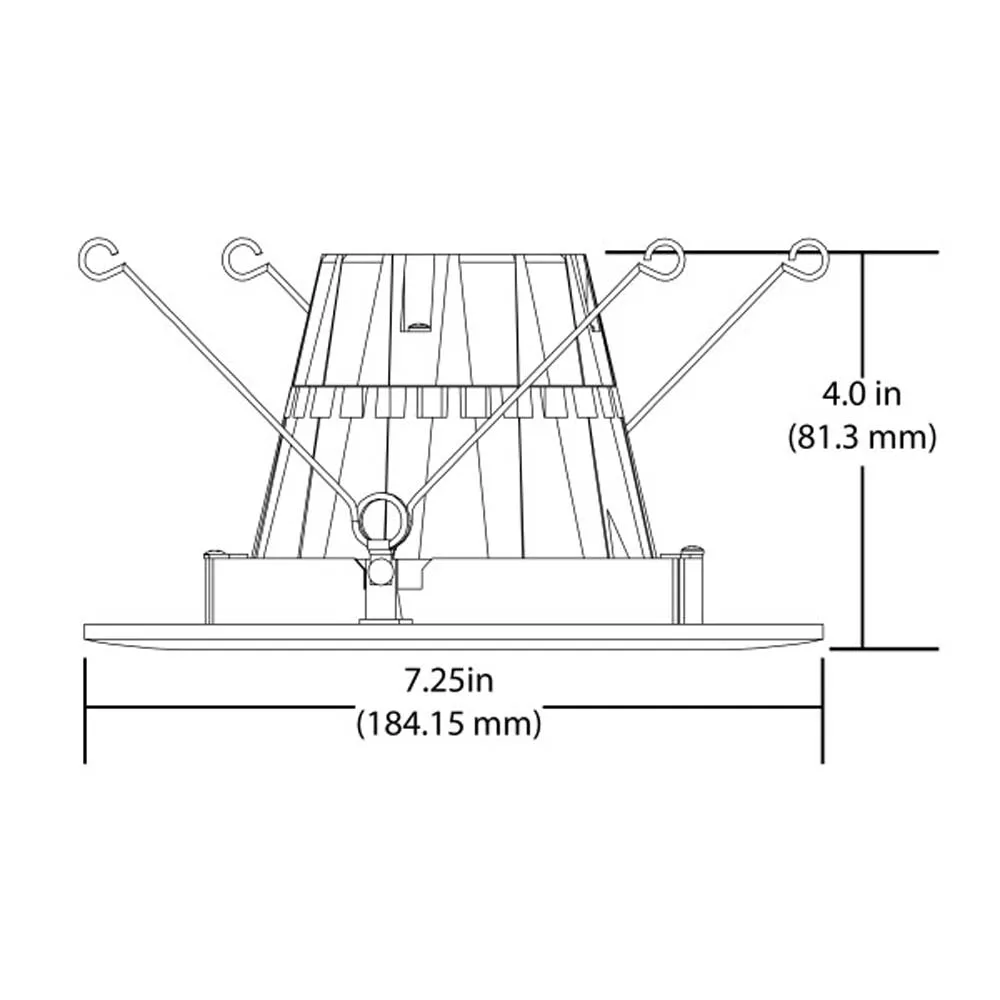 DCG Series 6 in. White Gimbal LED Recessed Downlight, 5000K