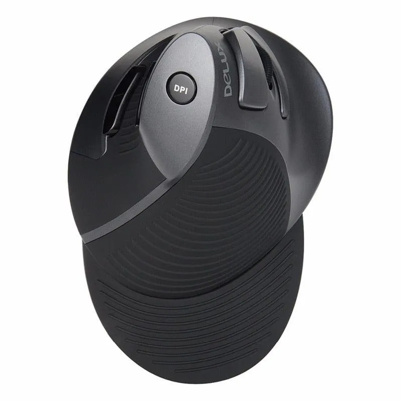 Delux M618GX 2.4Ghz Wireless Ergonomic Mouse: Wrist friendly mouse with palm rest and 6 buttons