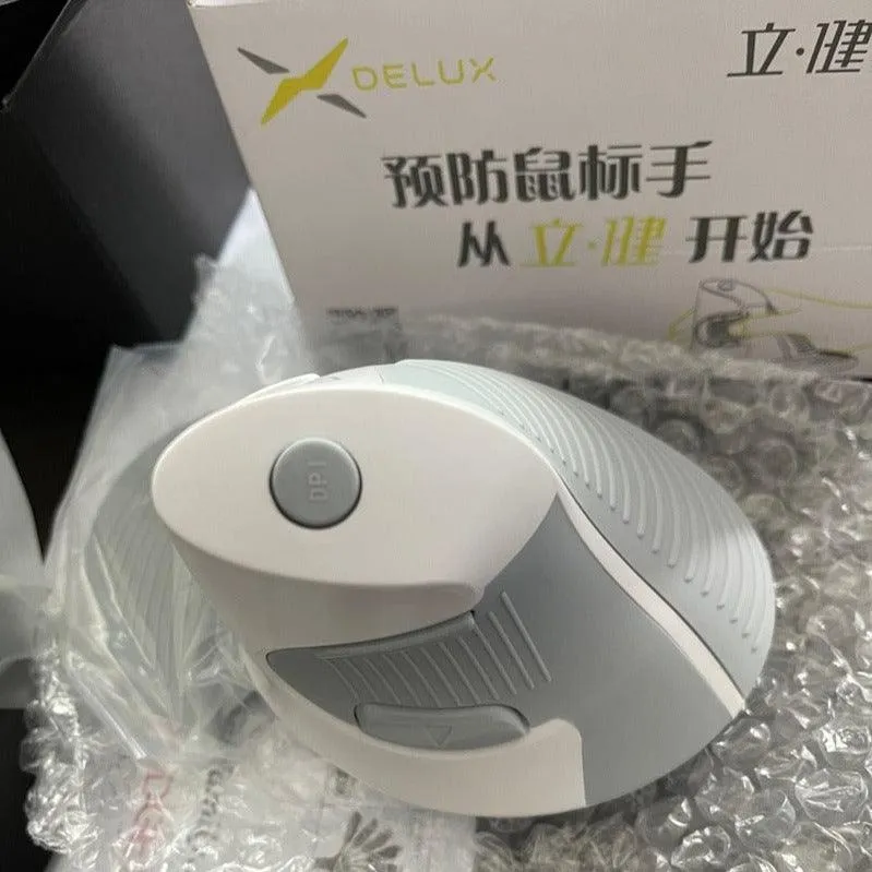 Delux M618GX 2.4Ghz Wireless Ergonomic Mouse: Wrist friendly mouse with palm rest and 6 buttons