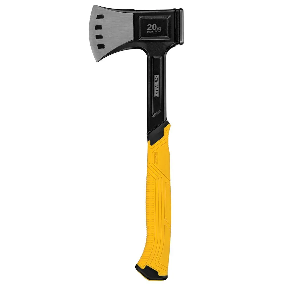 DeWALT DWHT51387 20-Ounce 1-Piece Scalloped Steel Camper's Axe