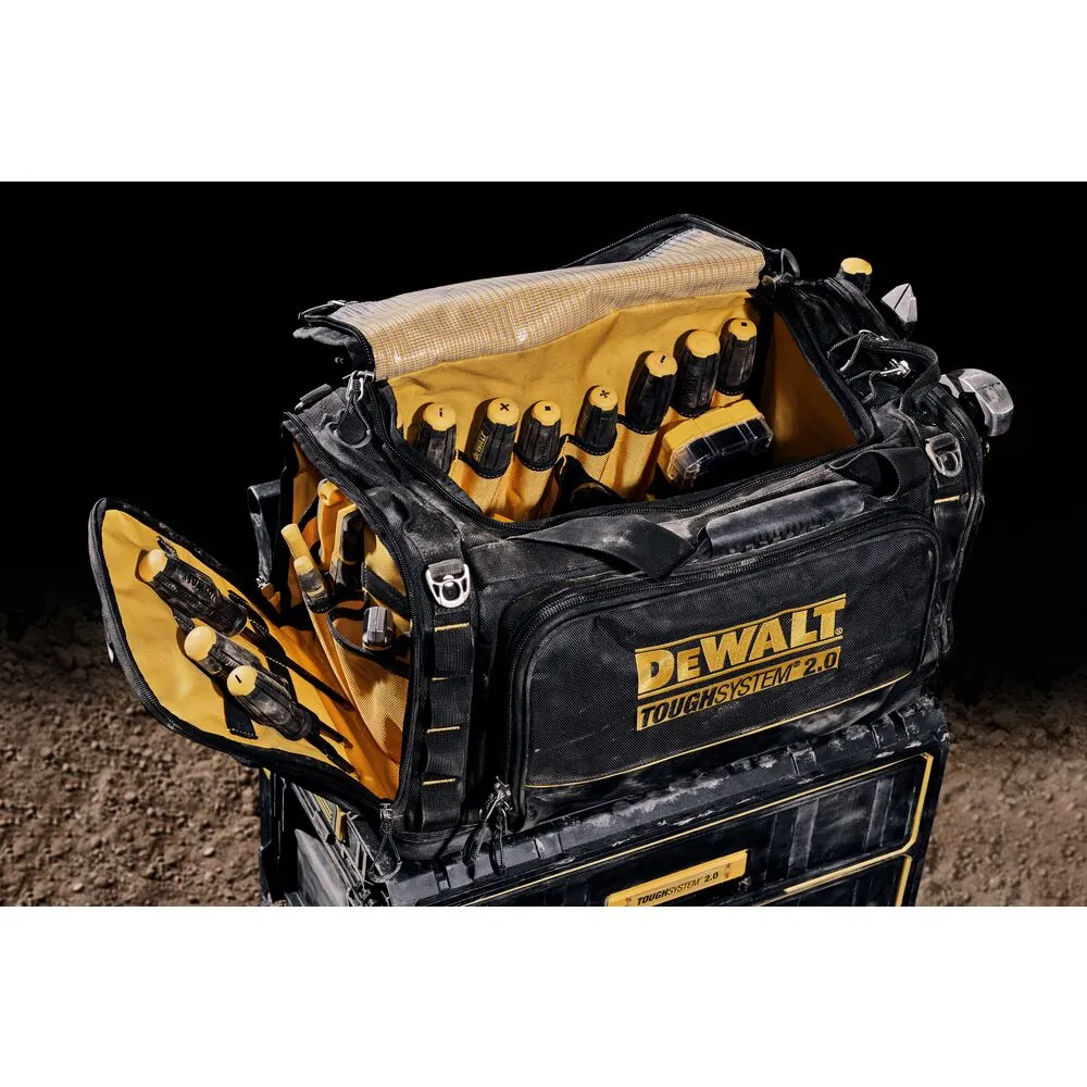 DeWALT DWST08350 TOUGHSYSTEM 2.0 Durable 1680D Jobsite Tool Bag w/ 50 Pockets