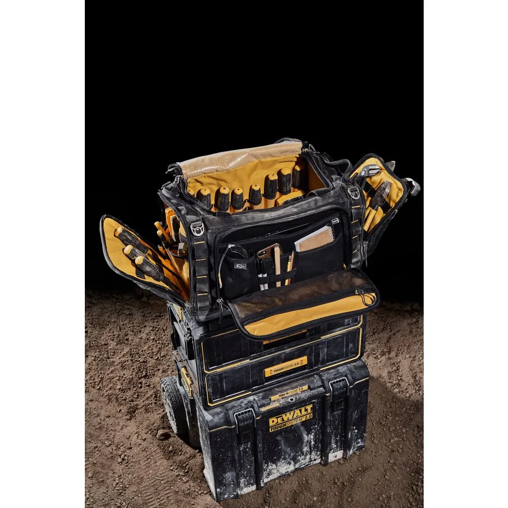 DeWALT DWST08350 TOUGHSYSTEM 2.0 Durable 1680D Jobsite Tool Bag w/ 50 Pockets