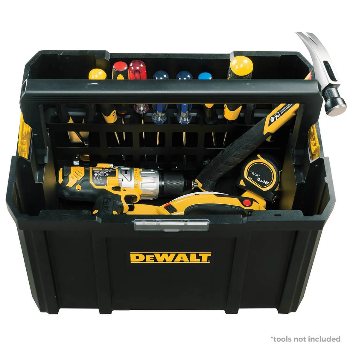 DeWALT DWST17809 TSTAK Heavy Duty Tool Storage Open Tote w / Folding Handle