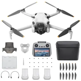 DJI Mini 4 Pro Drone Fly More Combo Plus DJI RC 2 Controller Batteries Bag