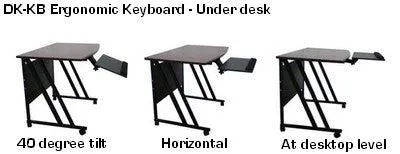 DKBDK Slidable Underdesk Ergonomic Keyboard Shelf w/Mouse Tray