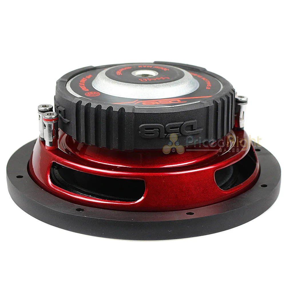 DS18 8" Shallow Subwoofer 300 Watt Max 4 Ohm Car Audio SRW Series SRW8.4D Single