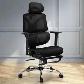 Ergonomic High-Back Mesh Office Chair w/ Footrest - Artiss