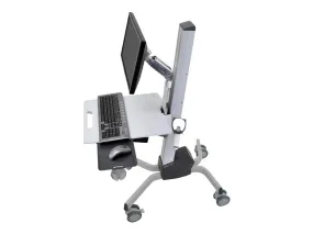 Ergotron Neo-Flex Lcd Cart - Cart For Lcd Display / Keyboard / Mouse / Bar Code Scanner / Cpu - Plastic, Aluminium, Stee