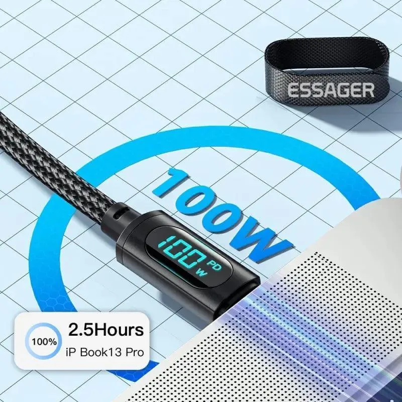 Essager PD Fast Charging Type C Cable - Ultimate Charging Solution for Mobile Devices - Efficient & Safe