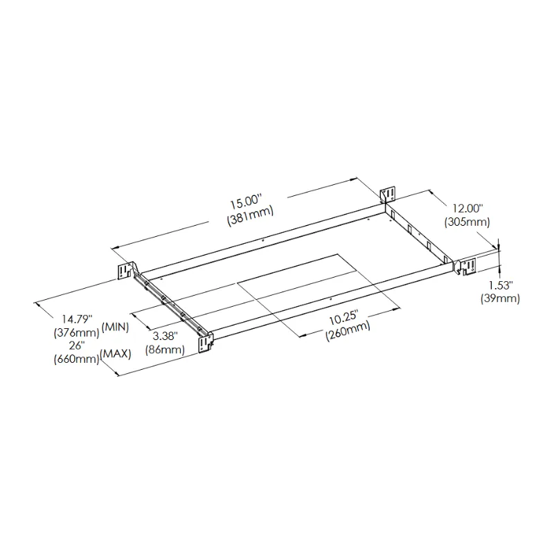 Eurofase 43668 New Construction Plate for Tango TGO3TL Trimless Series