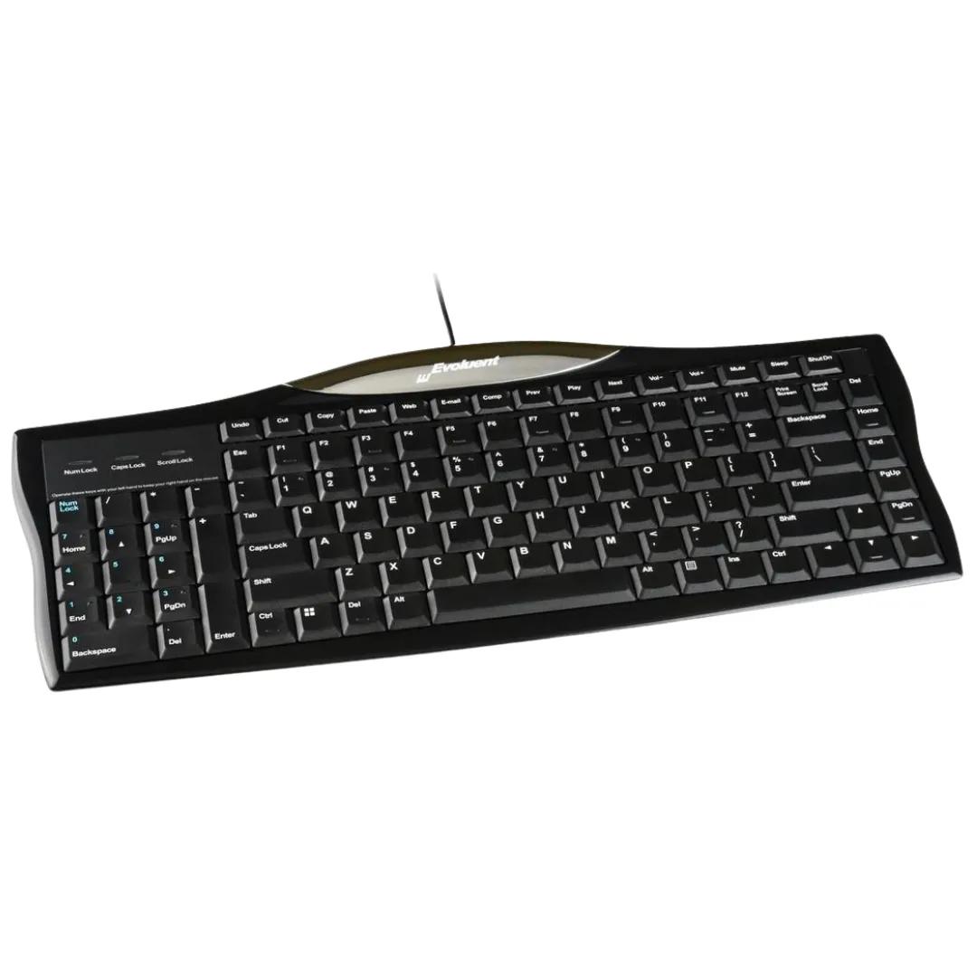 Evoluent Reduced Reach Keyboard w/ Numeric Pad on Left Side, R3K