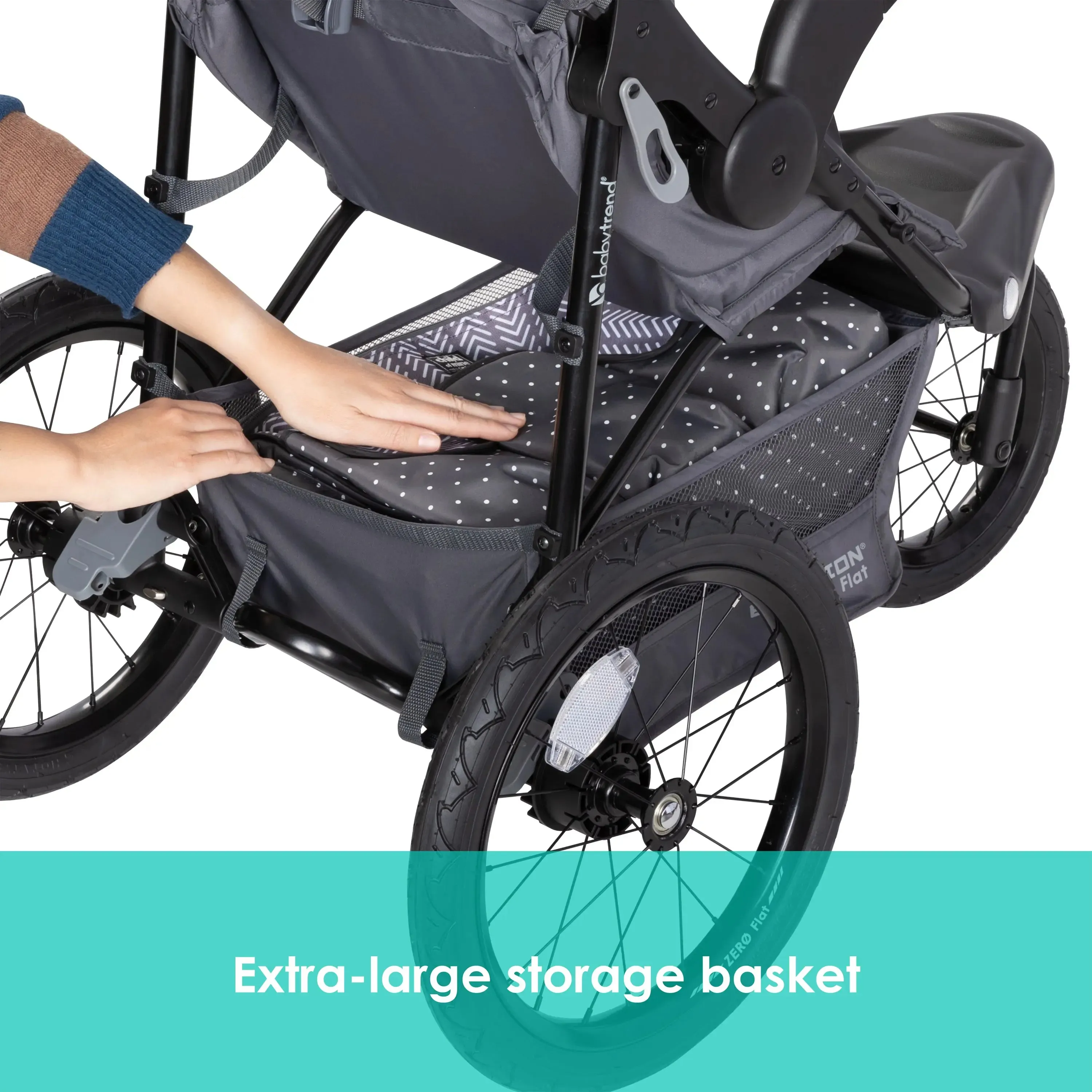 Expedition® Zero Flat Jogger Travel System with LED Lights EZ-Lift™ PLUS Infant Car Seat