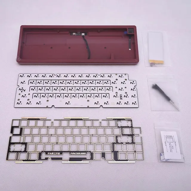 Fairy 65 Mechanical Keyboard Kit 3 Mode CNC Anodized Aluminum Case Electrophoretic Gasket VIA Type C 2.4g Bluetooth fairy65 FR4