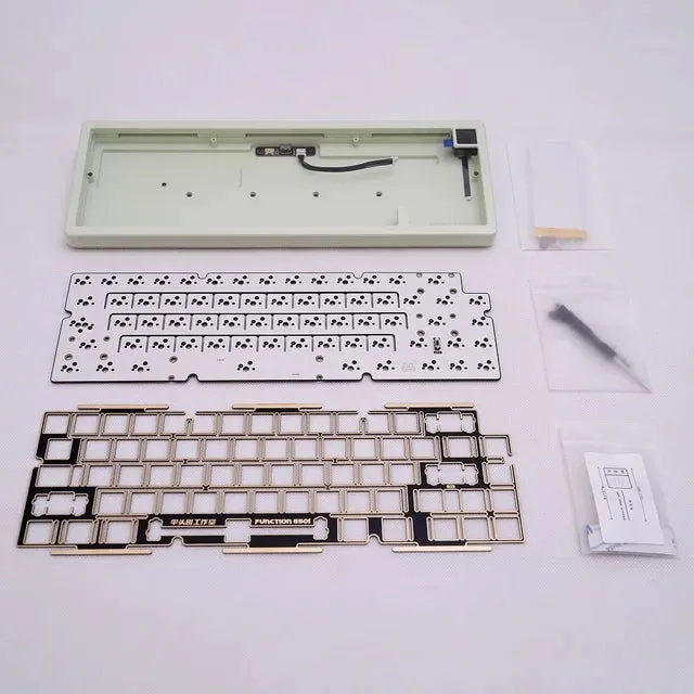 Fairy 65 Mechanical Keyboard Kit 3 Mode CNC Anodized Aluminum Case Electrophoretic Gasket VIA Type C 2.4g Bluetooth fairy65 FR4