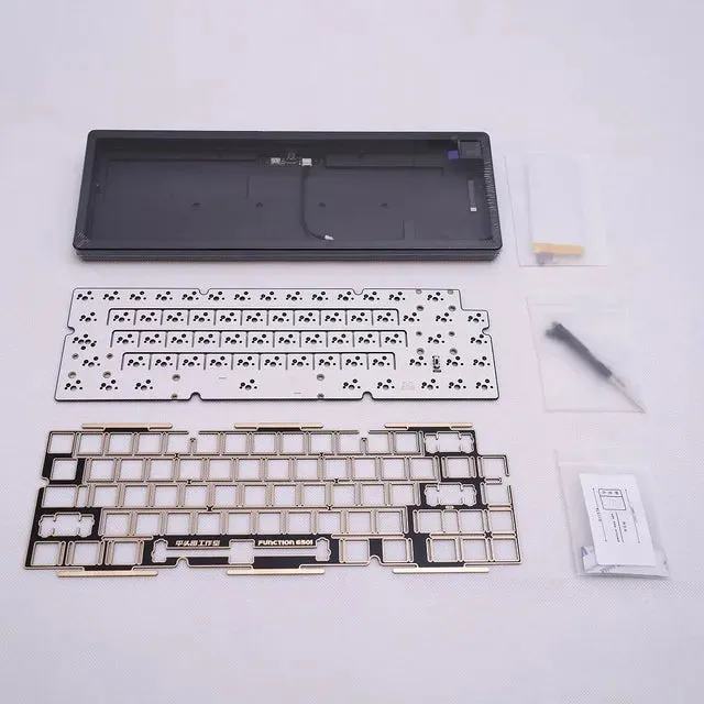 Fairy 65 Mechanical Keyboard Kit 3 Mode CNC Anodized Aluminum Case Electrophoretic Gasket VIA Type C 2.4g Bluetooth fairy65 FR4