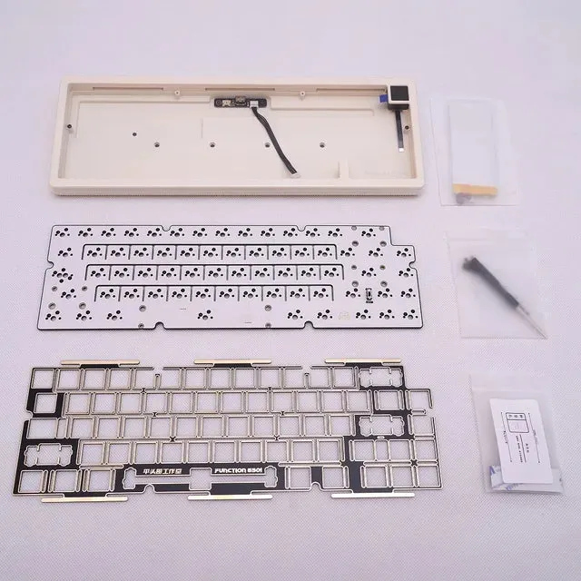 Fairy 65 Mechanical Keyboard Kit 3 Mode CNC Anodized Aluminum Case Electrophoretic Gasket VIA Type C 2.4g Bluetooth fairy65 FR4