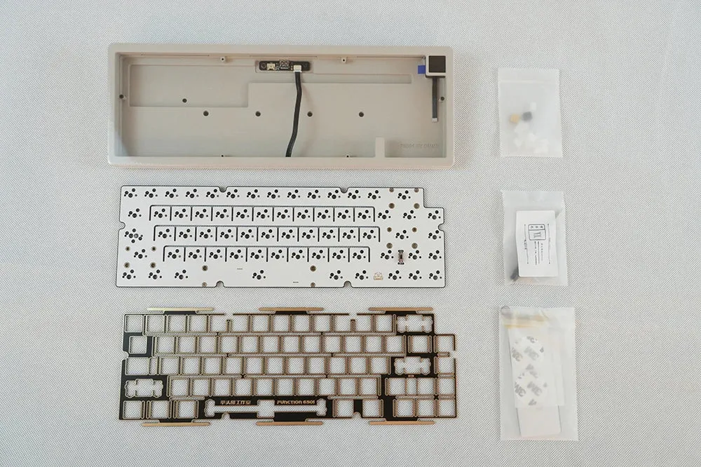 Fairy 65 Mechanical Keyboard Kit 3 Mode CNC Anodized Aluminum Case Electrophoretic Gasket VIA Type C 2.4g Bluetooth fairy65 FR4