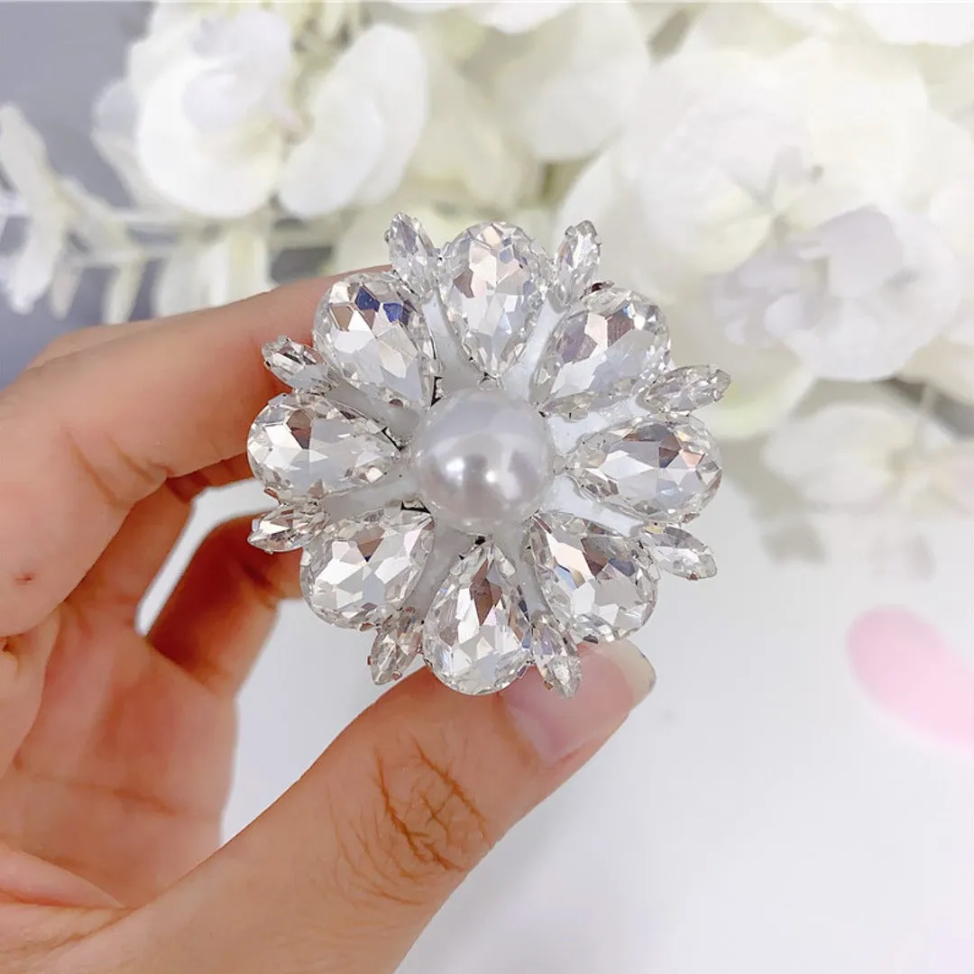 Flower Rhinestone Phone Gripper