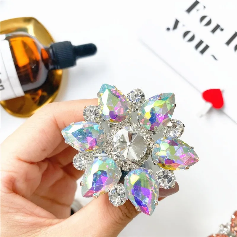 Flower Rhinestone Phone Gripper