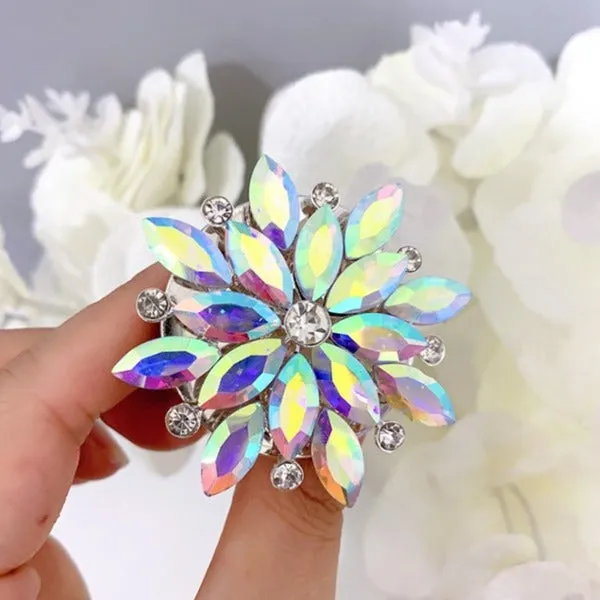 Flower Rhinestone Phone Gripper