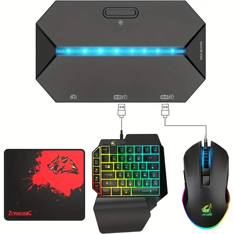 Gaming One Hand Gaming Keyboard And Mouse Combo