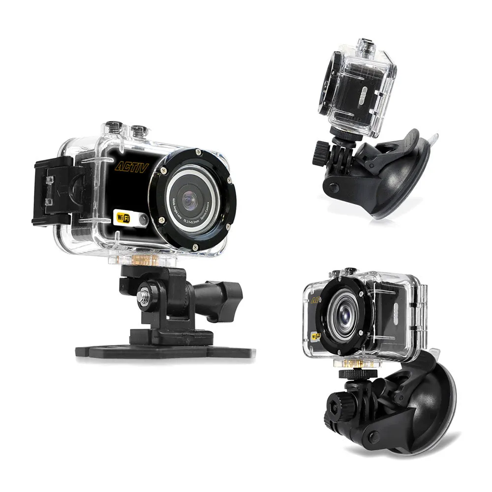 Gear Pro Activ Full Hd 1080P Hi-Res Mini Sports Action Camera And Camcorder With Wi-Fi (Black)