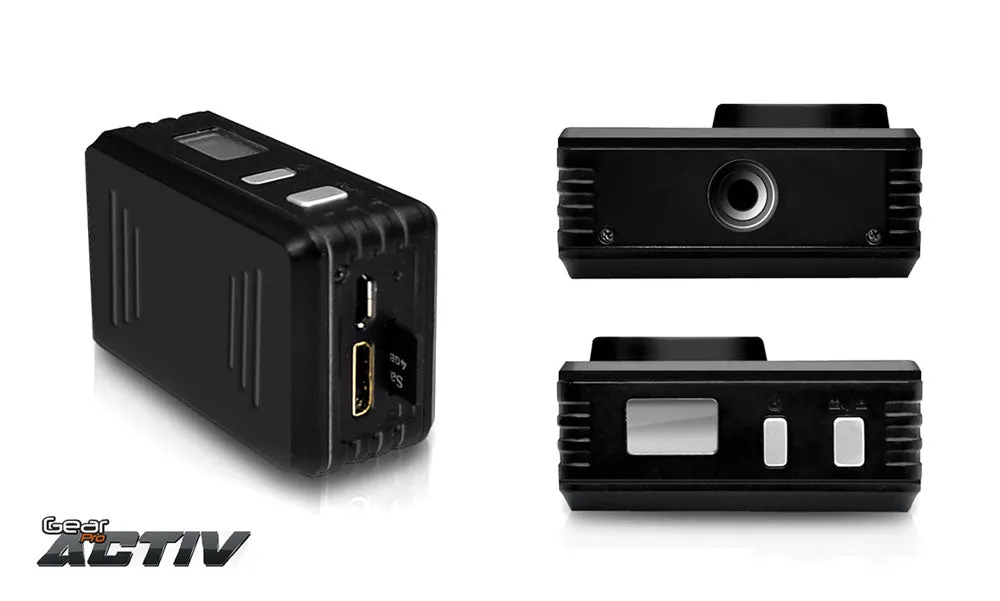 Gear Pro Activ Full Hd 1080P Hi-Res Mini Sports Action Camera And Camcorder With Wi-Fi (Black)