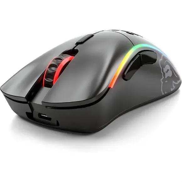 Glorious Model D- (Minus) Wireless Lightweight Ergonomic Gaming Mouse - GLO-MS-DMW-MB - Matte Black - 67G