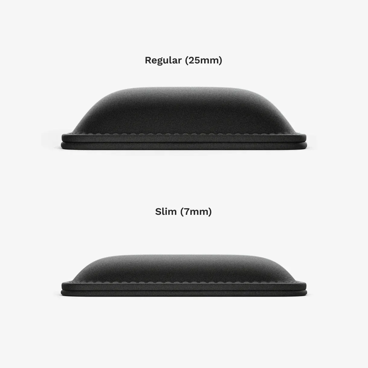 Glorious Padded Ergonomic Keyboard Wrist Rest Stitched Edges Black