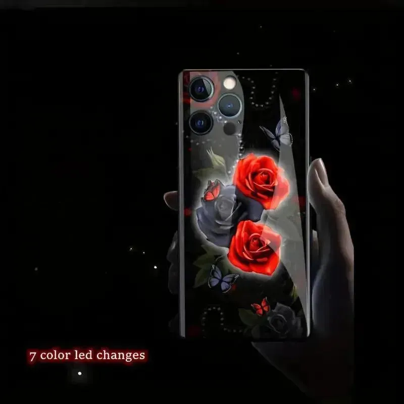 Glowing Rose Smart Voice Controlled Cover (For iPhone)