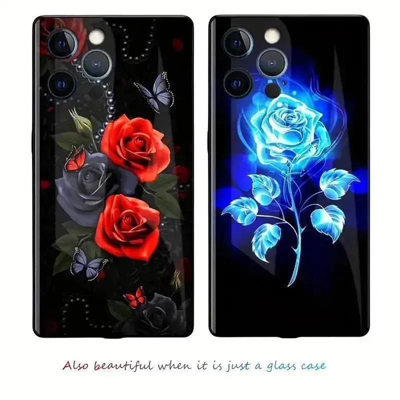 Glowing Rose Smart Voice Controlled Cover (For iPhone)