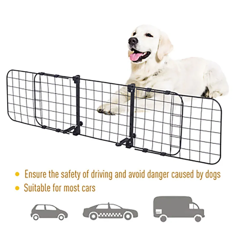 Headrest Adjustable Mesh Dog Barrier