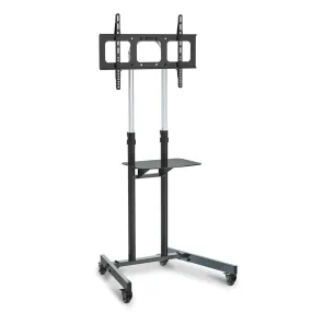 Heavy-Duty Adjustable Mobile TV Stand 37-70" with Lockable Wheels - Fortia