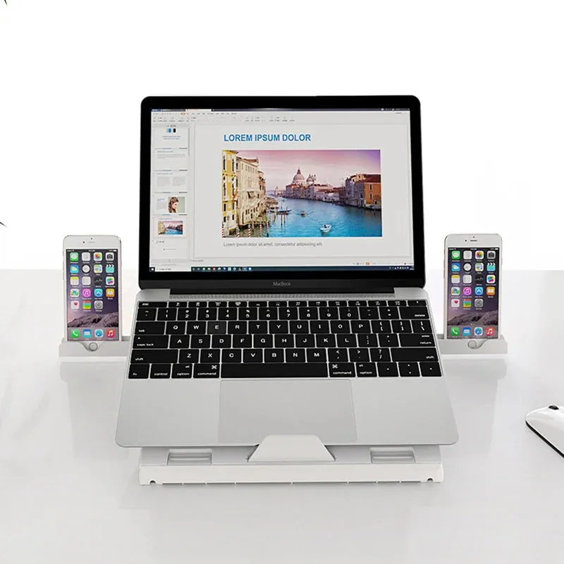 High Quality Laptop Stand Multifunctional Folding Lift Portable Laptop Stand Monitor Increase Rack Aluminum Alloy Base