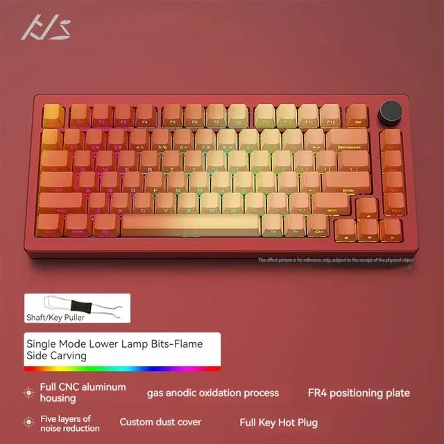 HJS AL75 Aluminum Mechanical Keyboard Kit