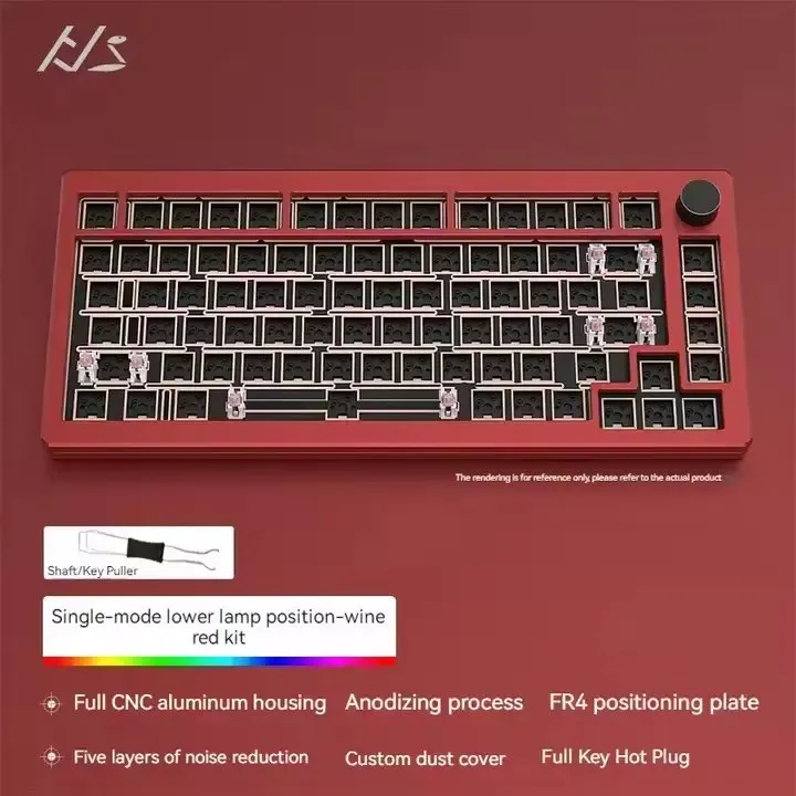 HJS AL75 Aluminum Mechanical Keyboard Kit