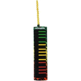 Hohner Airboard 32 Key Rasta Print with Bag And Blowflow Mouthpeice (AB32-RASTA)