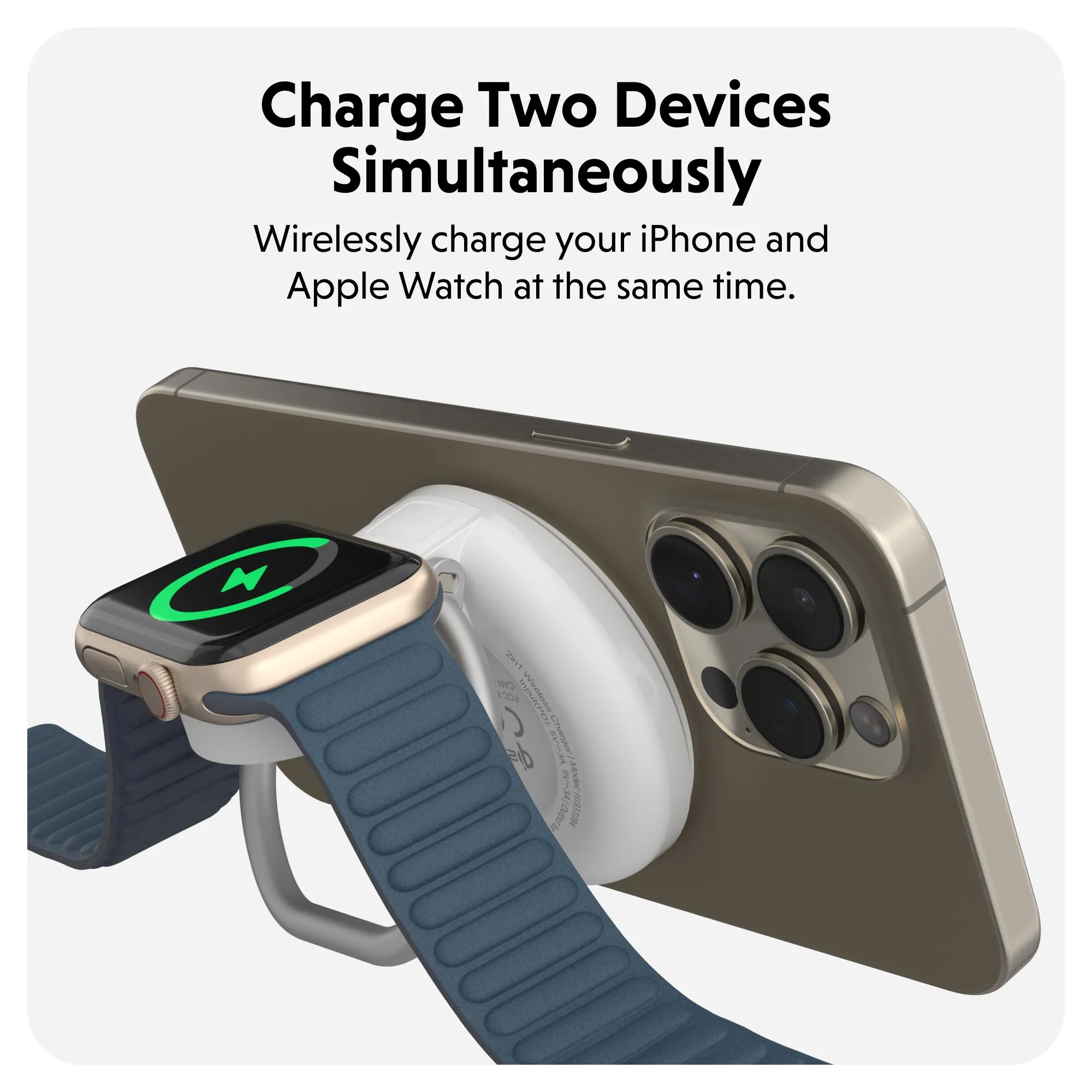 HyperJuice Qi2 2-in-1 Magnetic Charging Stand