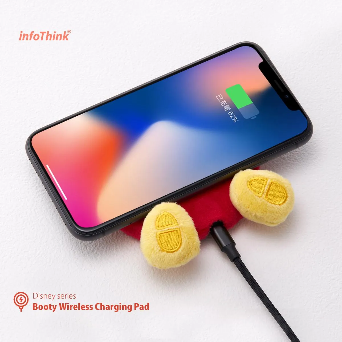 InfoThink Disney iWCQ-200 Booty Wireless Charger Charging Pad Mickey Mouse ver