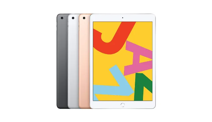 iPad 7 32GB 4G   Cellular Unlocked Bundle with Tempered Glass, Case & Charger (Refurbished) - Ships Quick!