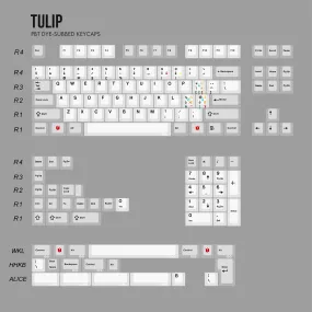 JC Studio Tulip Keycap Set Dye-Sub PBT