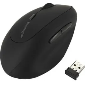 Kensington ProFit Left-Handed Ergo Wireless Mouse - Wireless - Black - USB - 1600 dpi - Scroll Wheel - 6 Button(s) - Left-handed Only