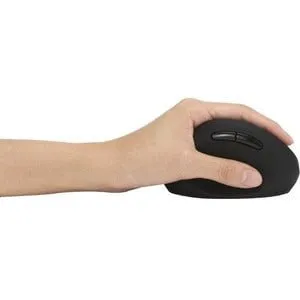 Kensington ProFit Left-Handed Ergo Wireless Mouse - Wireless - Black - USB - 1600 dpi - Scroll Wheel - 6 Button(s) - Left-handed Only