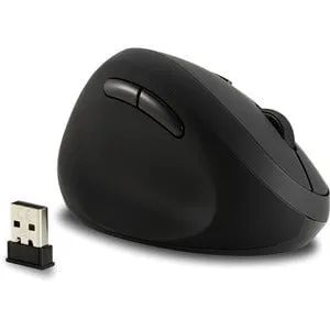 Kensington ProFit Left-Handed Ergo Wireless Mouse - Wireless - Black - USB - 1600 dpi - Scroll Wheel - 6 Button(s) - Left-handed Only