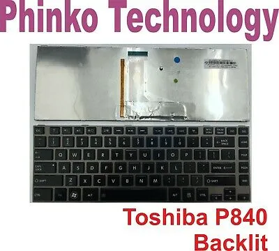 Keyboard for TOSHIBA Satellite P840 P840t P845t P840-ST2N US,Frame Backlit