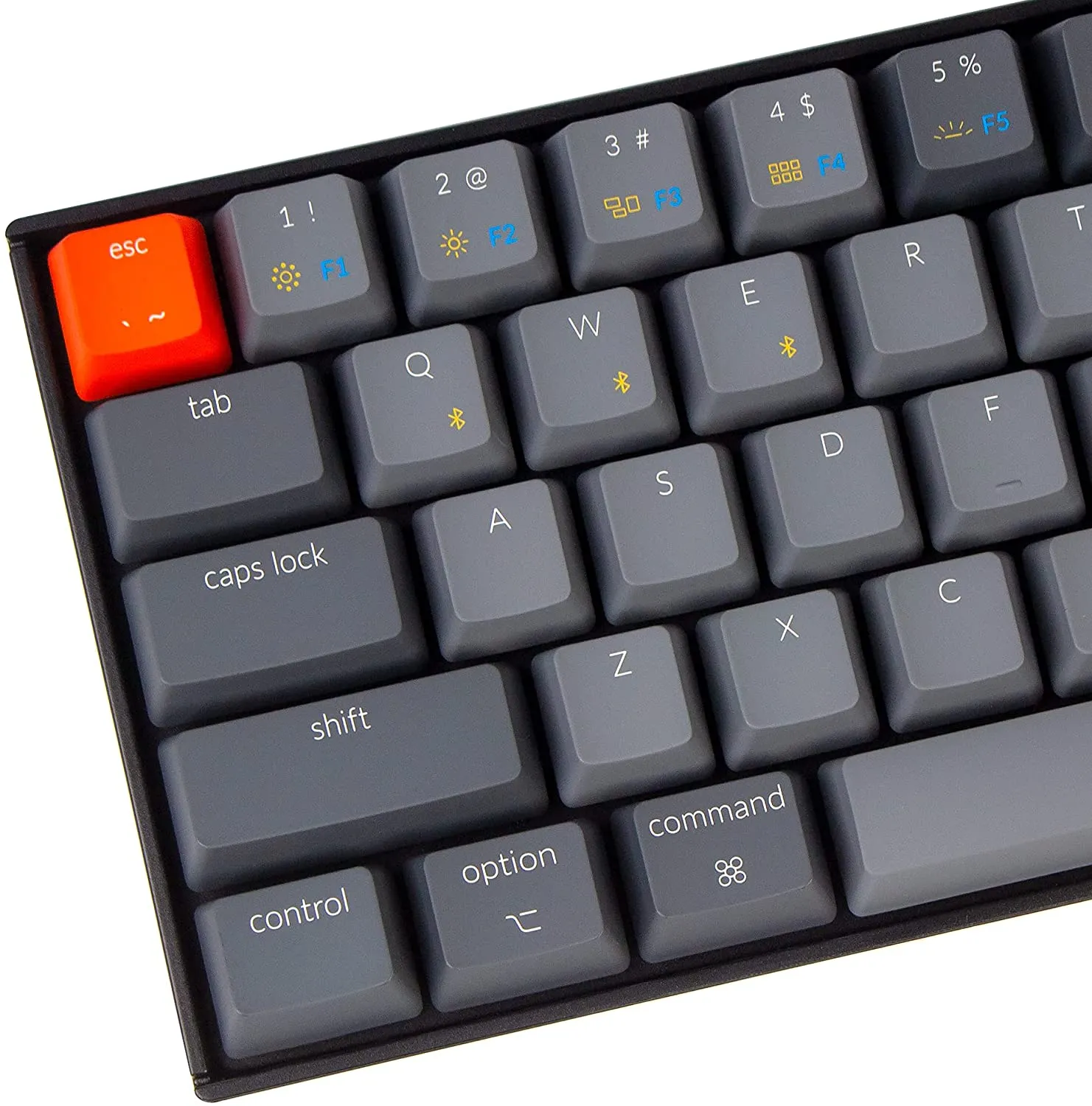 Keychron K12 60% Layout with White LED Backlight N-Key Rollover, Compact 61 Keys Computer Keyboard (Gateron Red Switch) (K12B1)